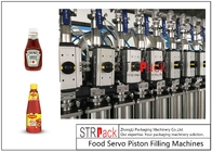 آلة تصنيع معجون الطماطم الأوتوماتيكية 30-50 زجاجة / دقيقة خط الإنتاج